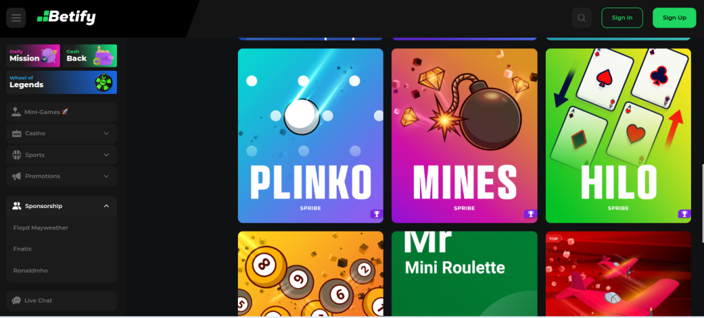 Betify online casino