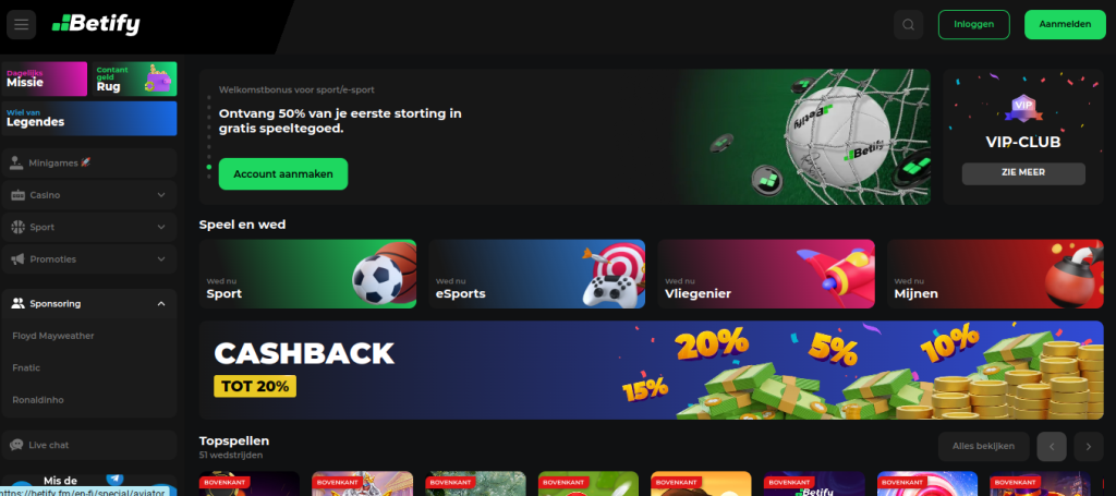 Betify bonuscode casinospel